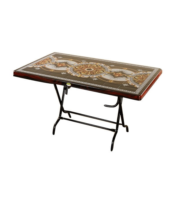 4 Seated Deluxe Table-Print R/W Royal (St/L)-TEL