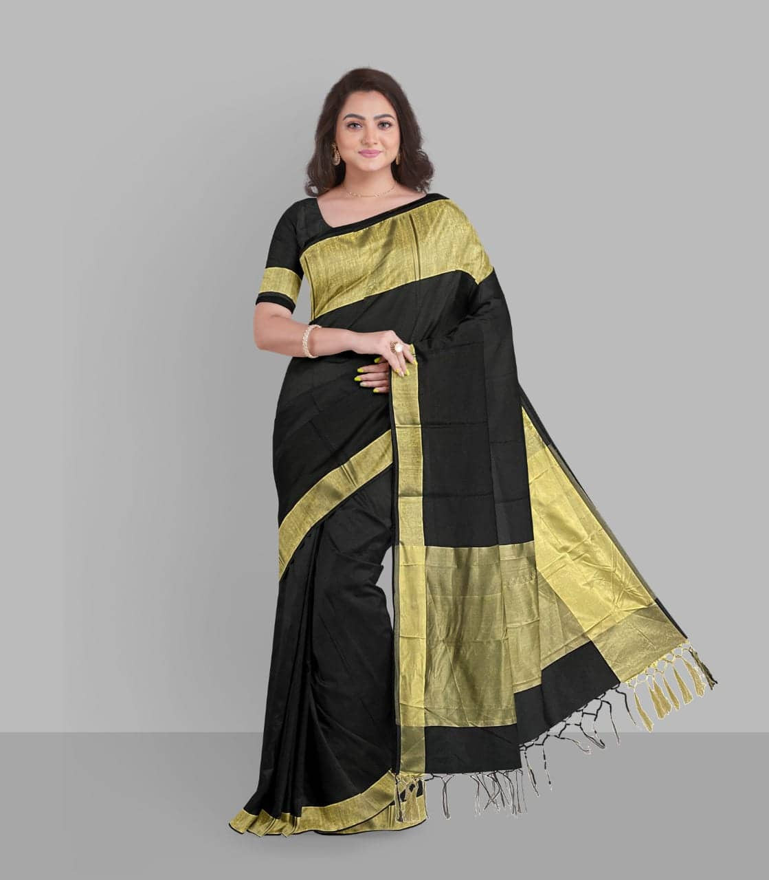 HalfSilk MultiColour Saree for Women