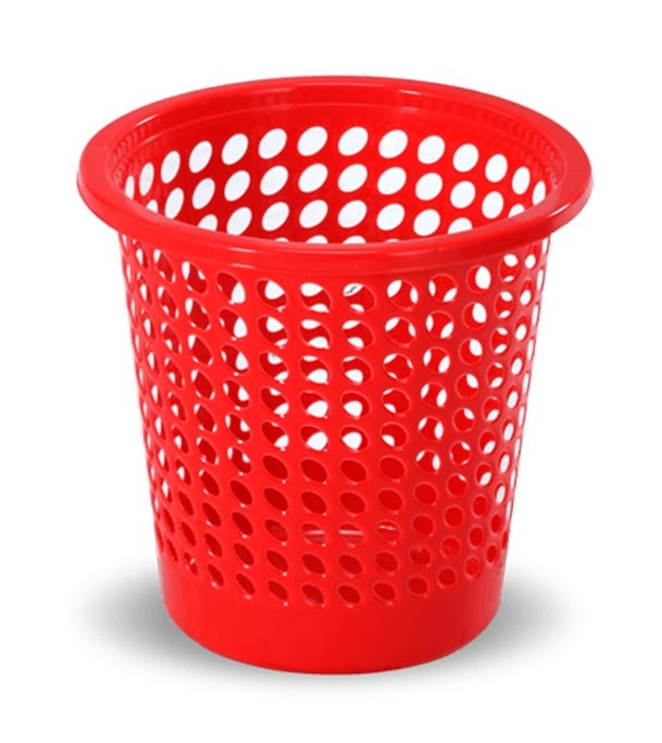 Dust Keeper Paper Basket Medium Red, Brand: RFL Houseware