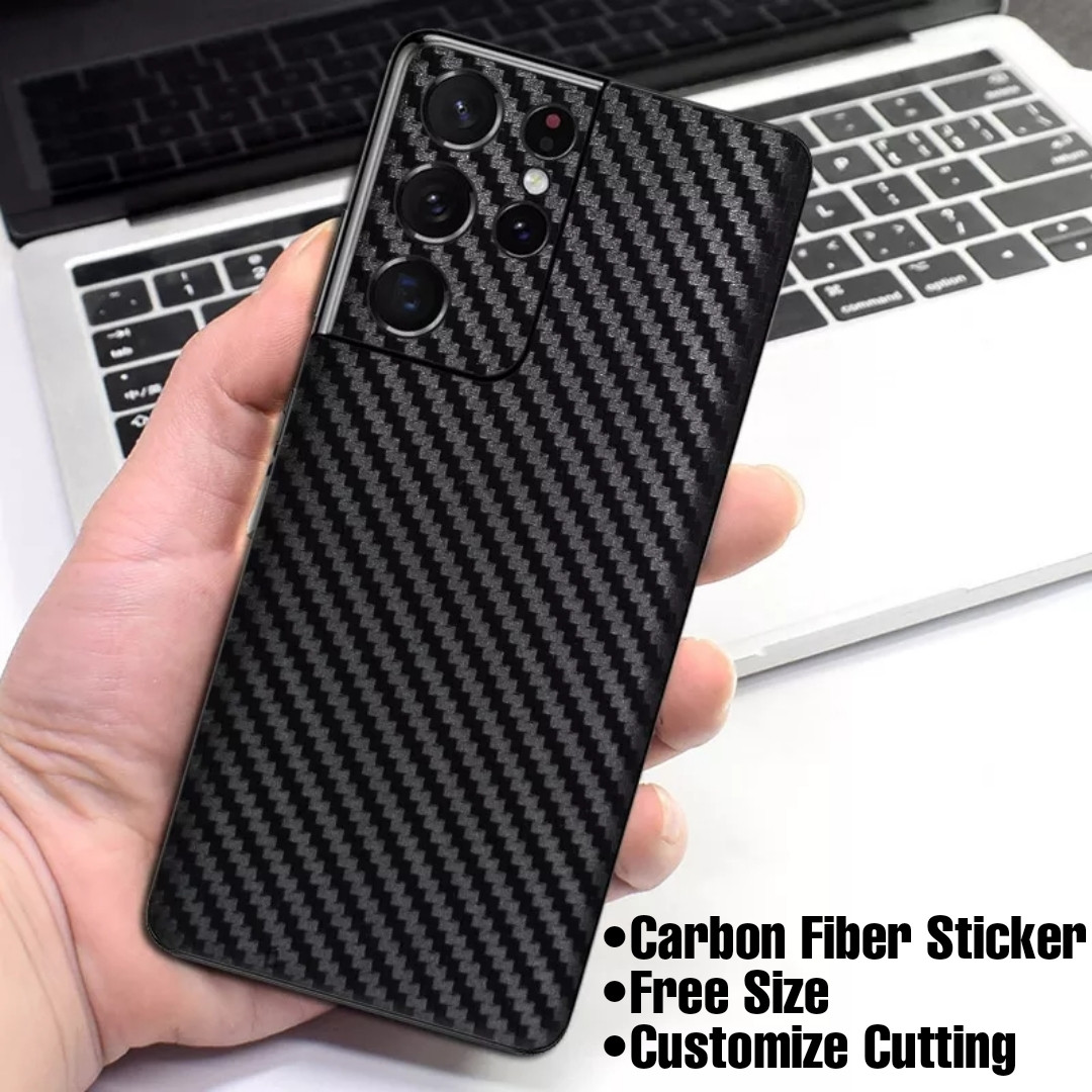 3D Guard Carbon Fiber Sticker Film Back Cover Protective Screen Protector Sticker Customization Cut