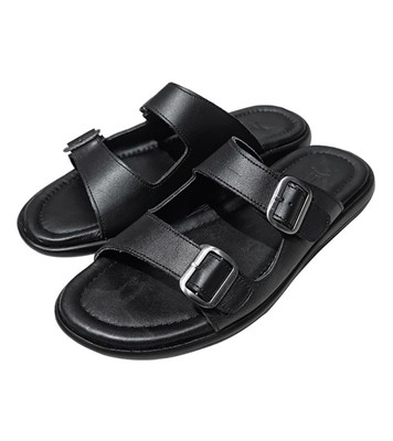 Men's New Look Double Buckle Chunky Flat Sandal