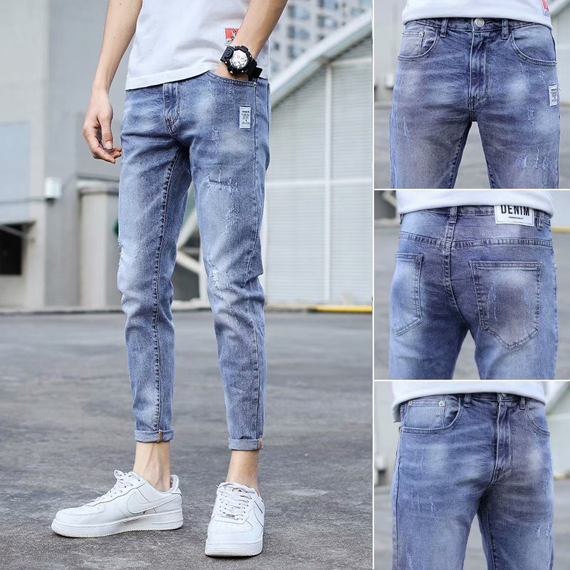 Stylish slim-fit stretchable denim jeans for men