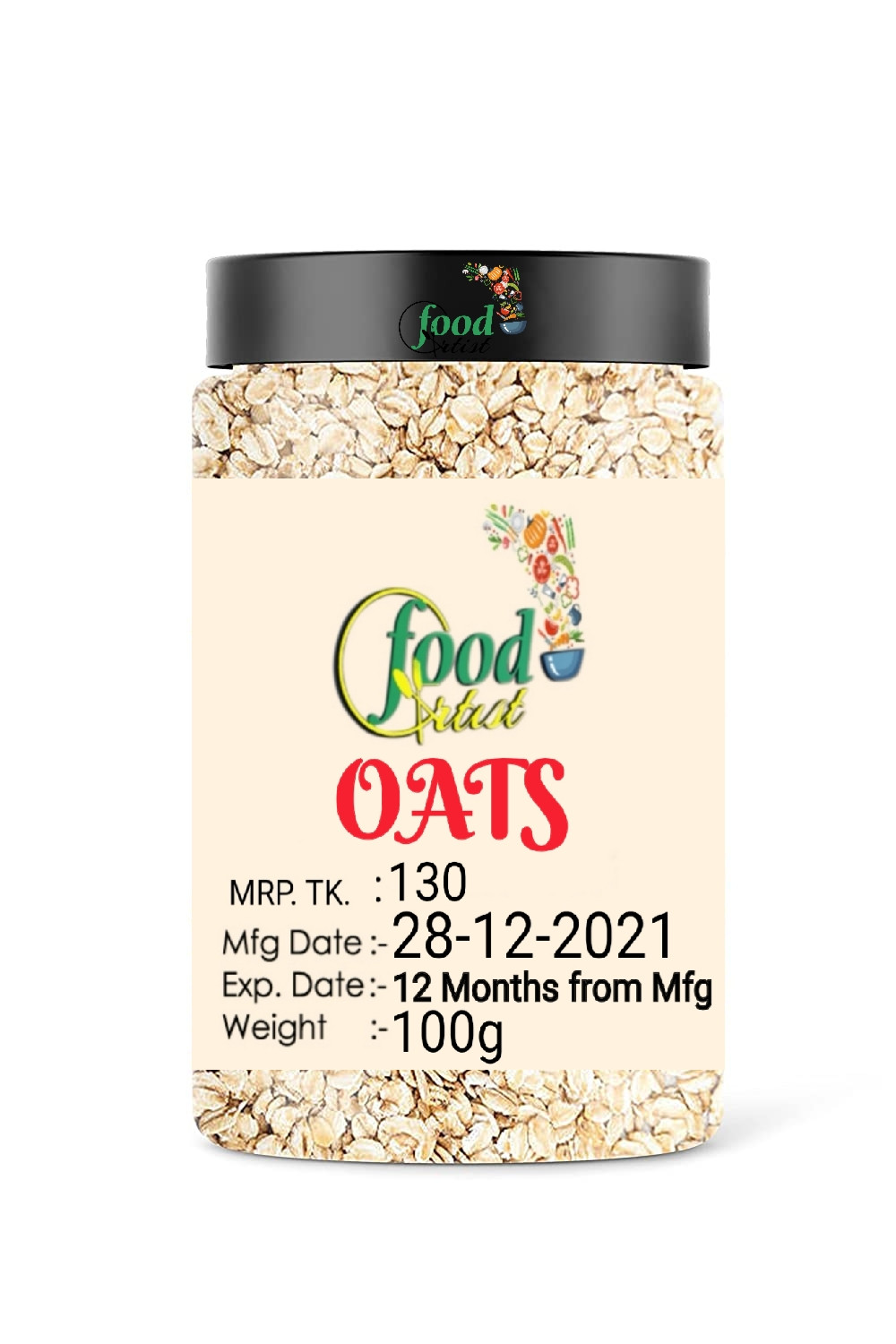 Instant Oats Diet Food For Weight Loss - 100G