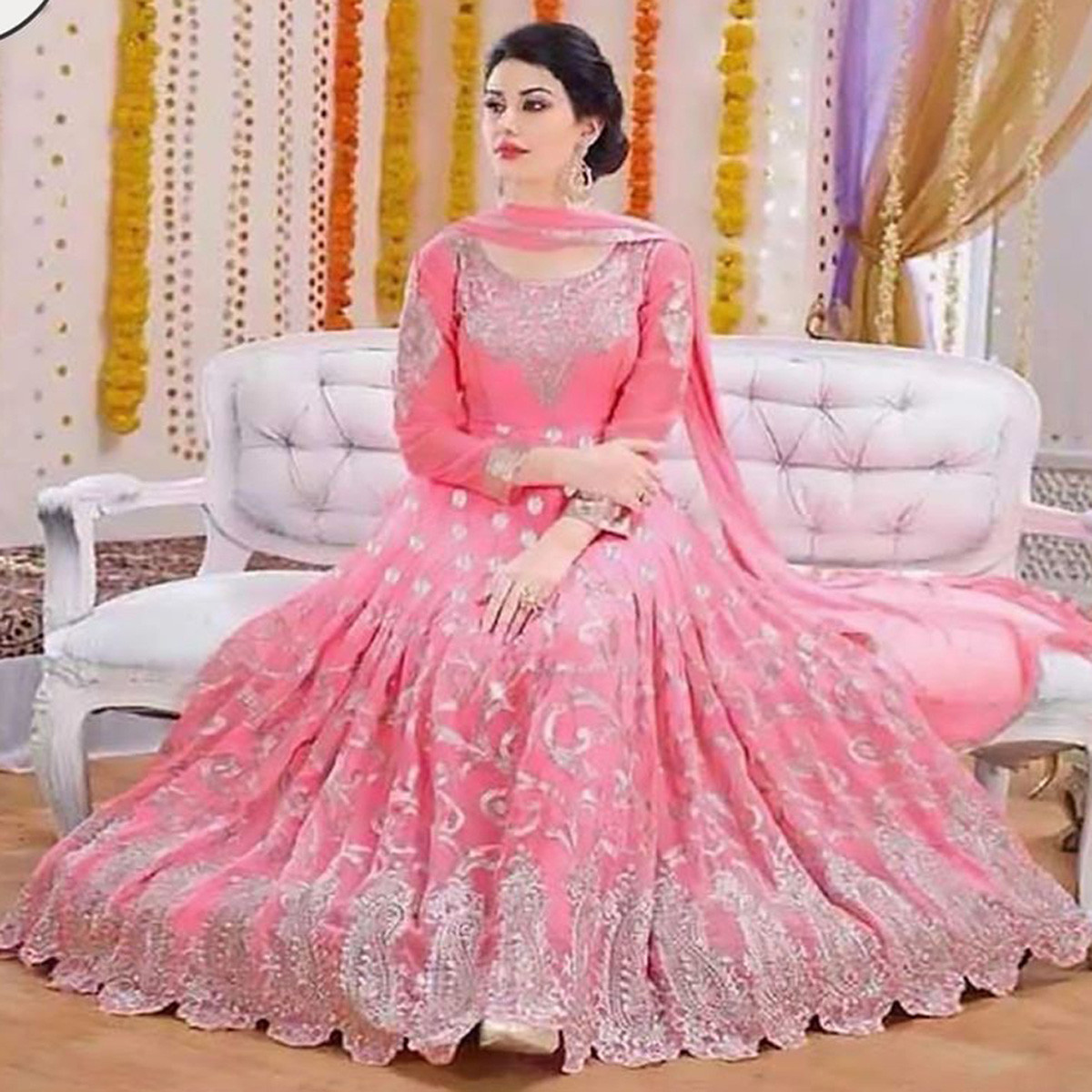 Gown Anarkali Party/wedding Wear Suits for Women