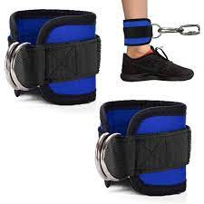 Ankle Strap Stainless Steel Double D-Ring Fitness Padded For Weight Lifting And Workout