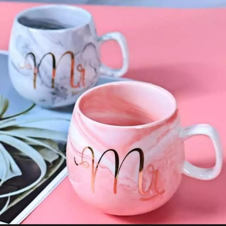 Mr & Mrs Couple mug set ceramic