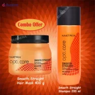 Matrix Opti Care Smooth Straight Hair Spa + Matrix Shampoo 200ml