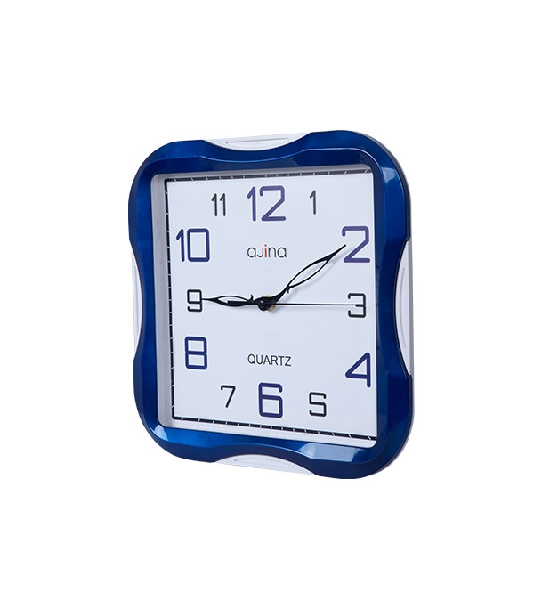 Ajina Turban SQ Curve Wall Clock Blue Brand: Ajina