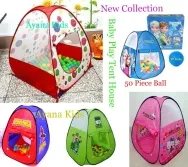 Exclusive Tent Play House - White and Red Children & With 50 piece Ball.