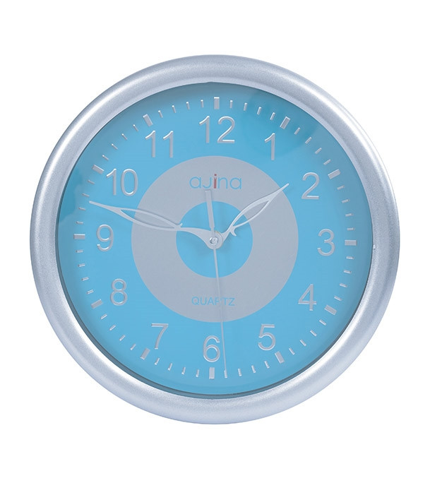 Logan Classic Wall Clock-Blue Step Brand: Ajina