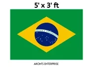 Brazil National Flag 5'x3' ft