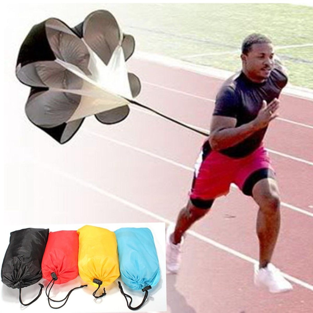 2pcs 56inch Fitness Speed Training Resistance Running Parachute Chute Soccer Football -