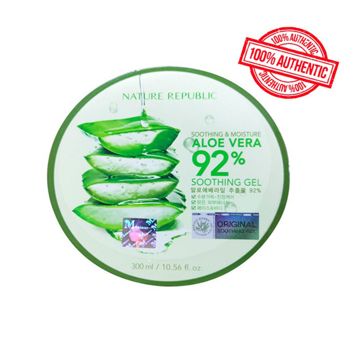 NATURE REPUBLIC Soothing & Moisture Aloe Vera 92% Soothing Gel, 300ml