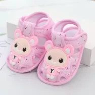 Carton Style Toddler Infant Kids Baby Girls Summer Sandals Cute Casual Princess Sandals Cartoon Soft Sandals Crib Shoes Boy First Walkers(0-12Month)