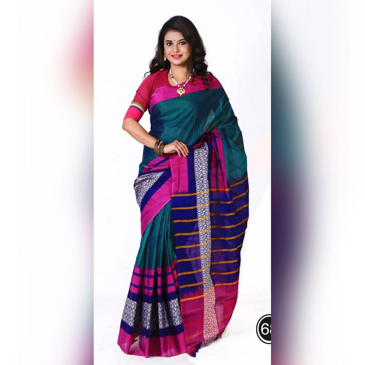 TangailNew Design Tater Gas Cotton Suti Saree for Women