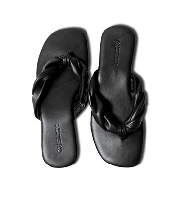 Slick Ladies Full Leather Slip On Sandal