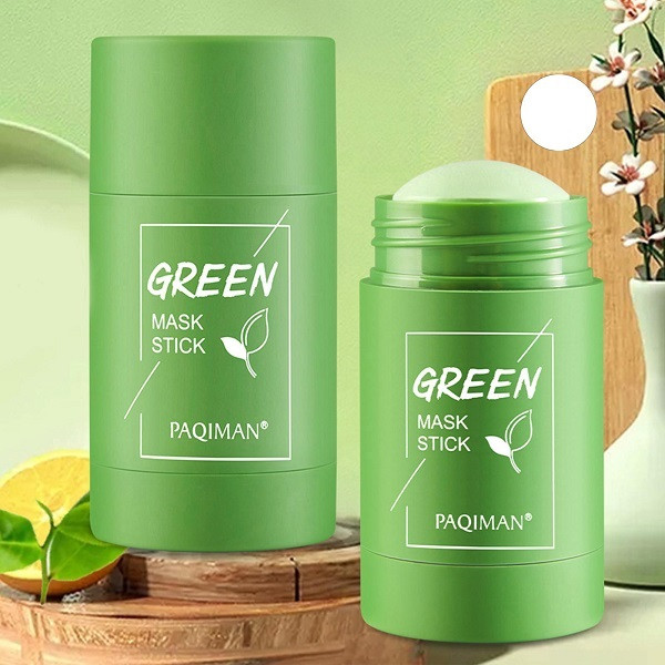 Green-Tea-Mask Stick Nourish Skin Organic Clay Mask Stick Oil Control Moisturizinge Brighteninge Detoxifying Acne Remover