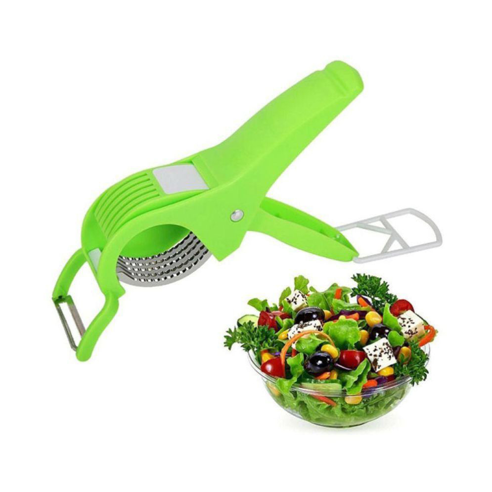 2 In 1 Stainless Steel 5 Blades Plastic Vegetable And Fruit Cutter