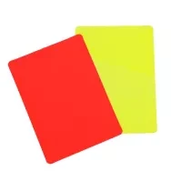 Football Red And Yellow Cards Record Soccer Games Referee ool Equipment