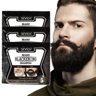 Strengthen and Nourish Beard 5 Minutes Blackening Beard Shampoo Dye Beard Herb Natural Faster Blacken Beard Shampoo 15ml