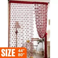 New Beautiful Fabric Love Heart Shaped Net Curtain/Porda - 1pcs