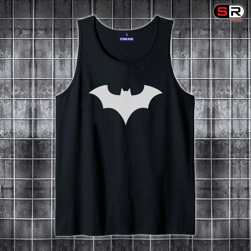 Men's Bat Design Cotton Tank Top