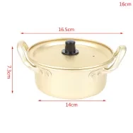 Korean Ramen Noodle Pot Korean Aluminum Stockpot Quick Noodles Pan With handle