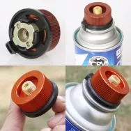 Outdoor Camping Hiking Stove Adaptor Conversion Split Type Gas Furnace Connector Cartridge Tank Adapter