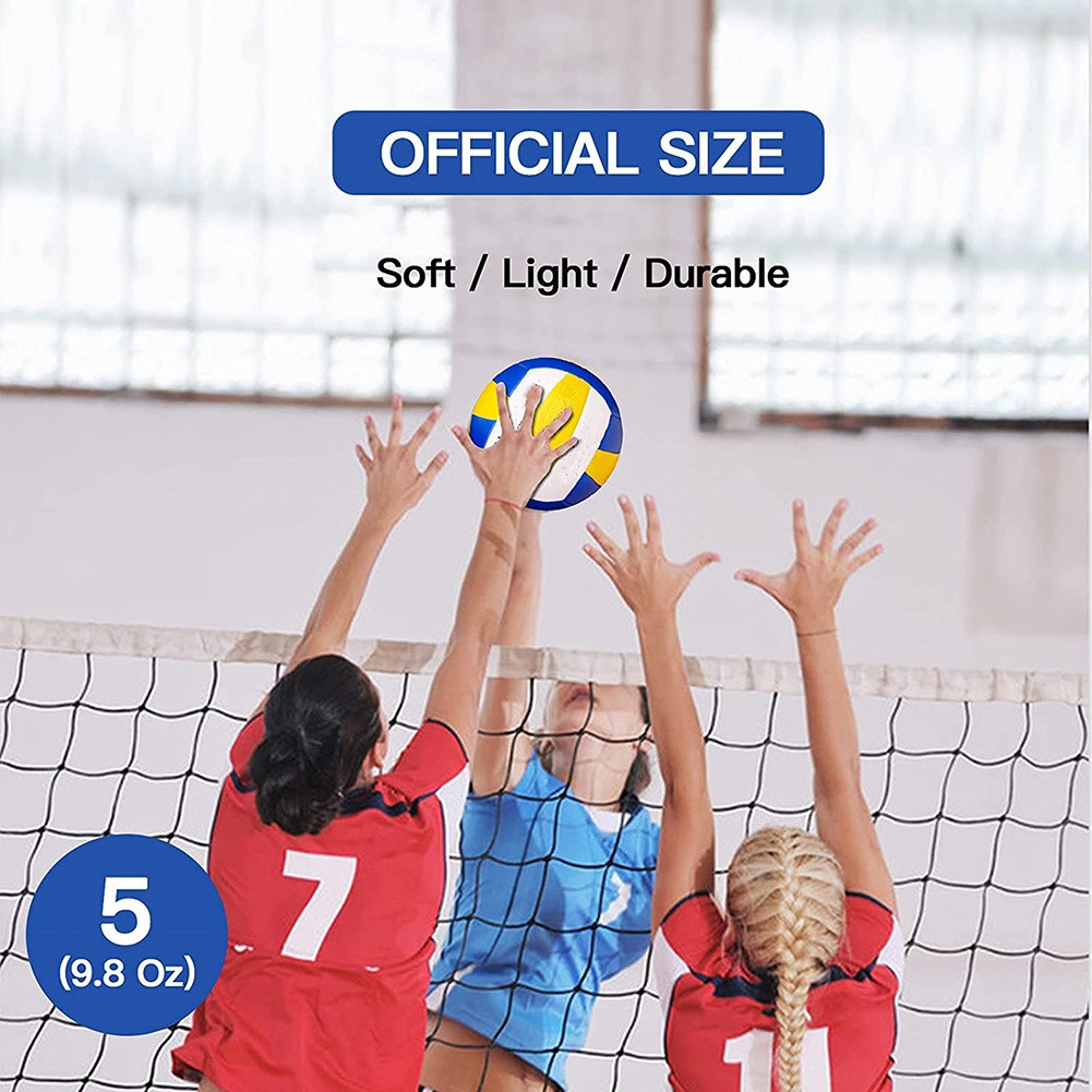 Official Size 5 Volleyball,Soft Waterproof Indoor Outdoor Volleyball for Beach Game Gym Training Pool Play