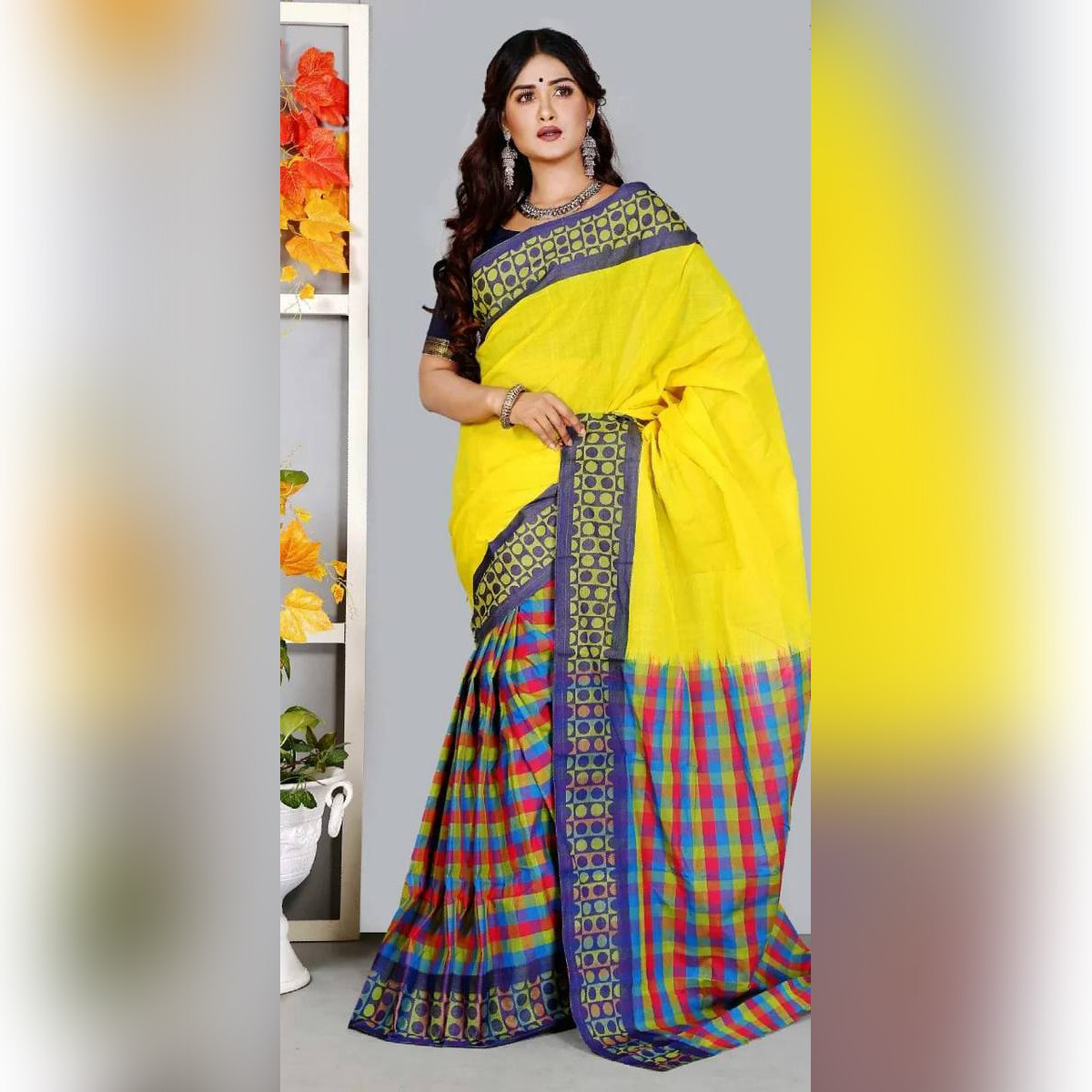 TangailNew Design Tater Gas Cotton Suti Saree for Women