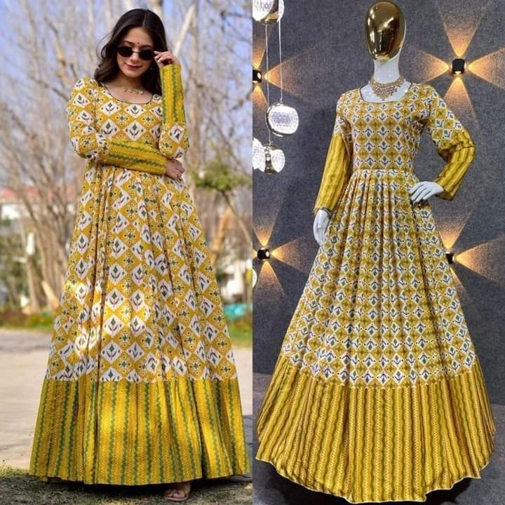 New exclusive Fashionable designed Gown 1piece long kurti different koti, Gown long kurti For Stylish Women / Girls