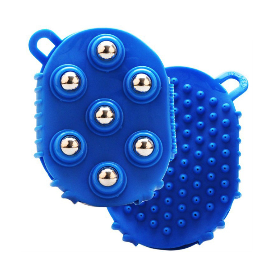 Portable PVC Handheld Mini Steel ball Roller Balls Massage Brush Full Body Massager Tool