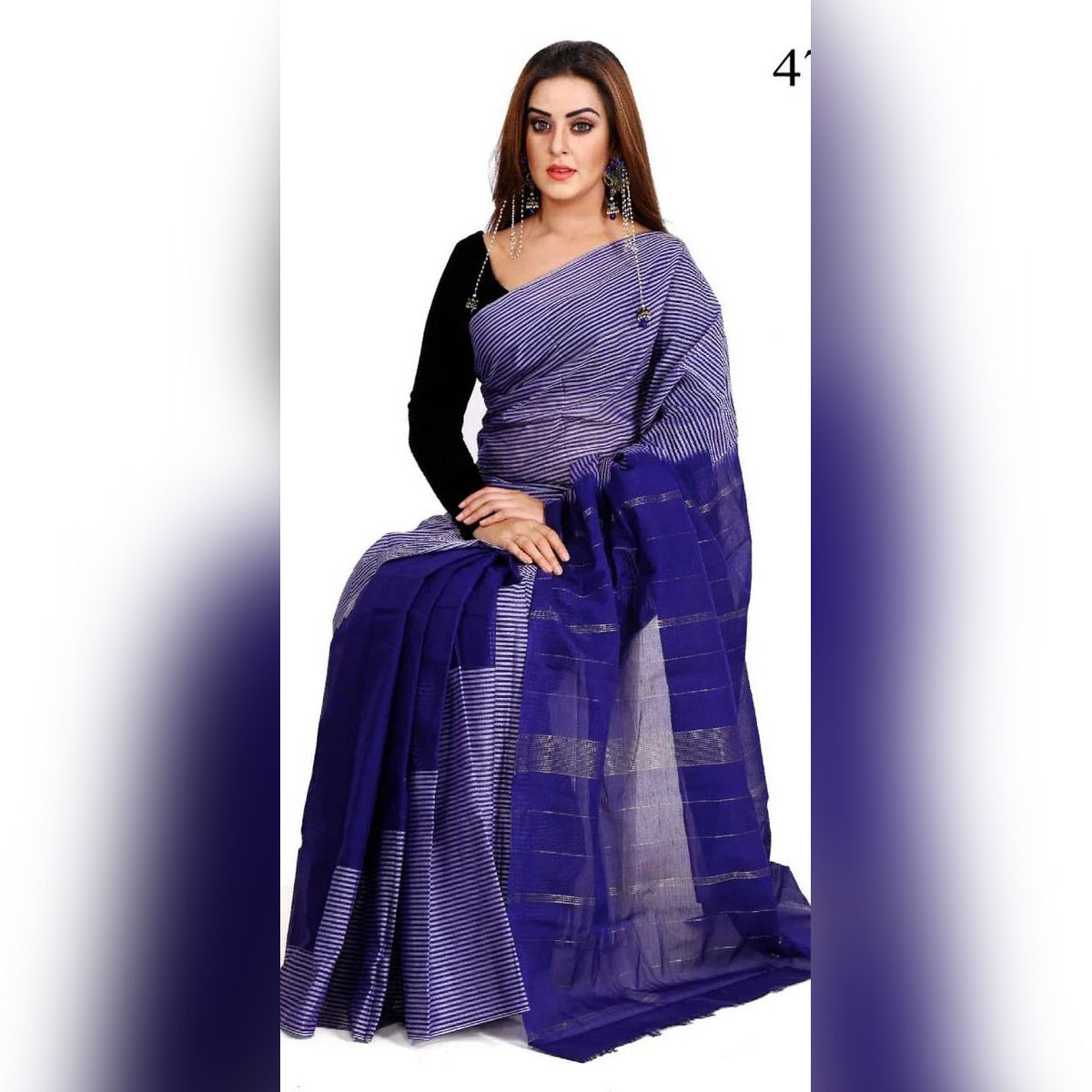 TangailNew Design Tater Gas Cotton Suti Saree for Women