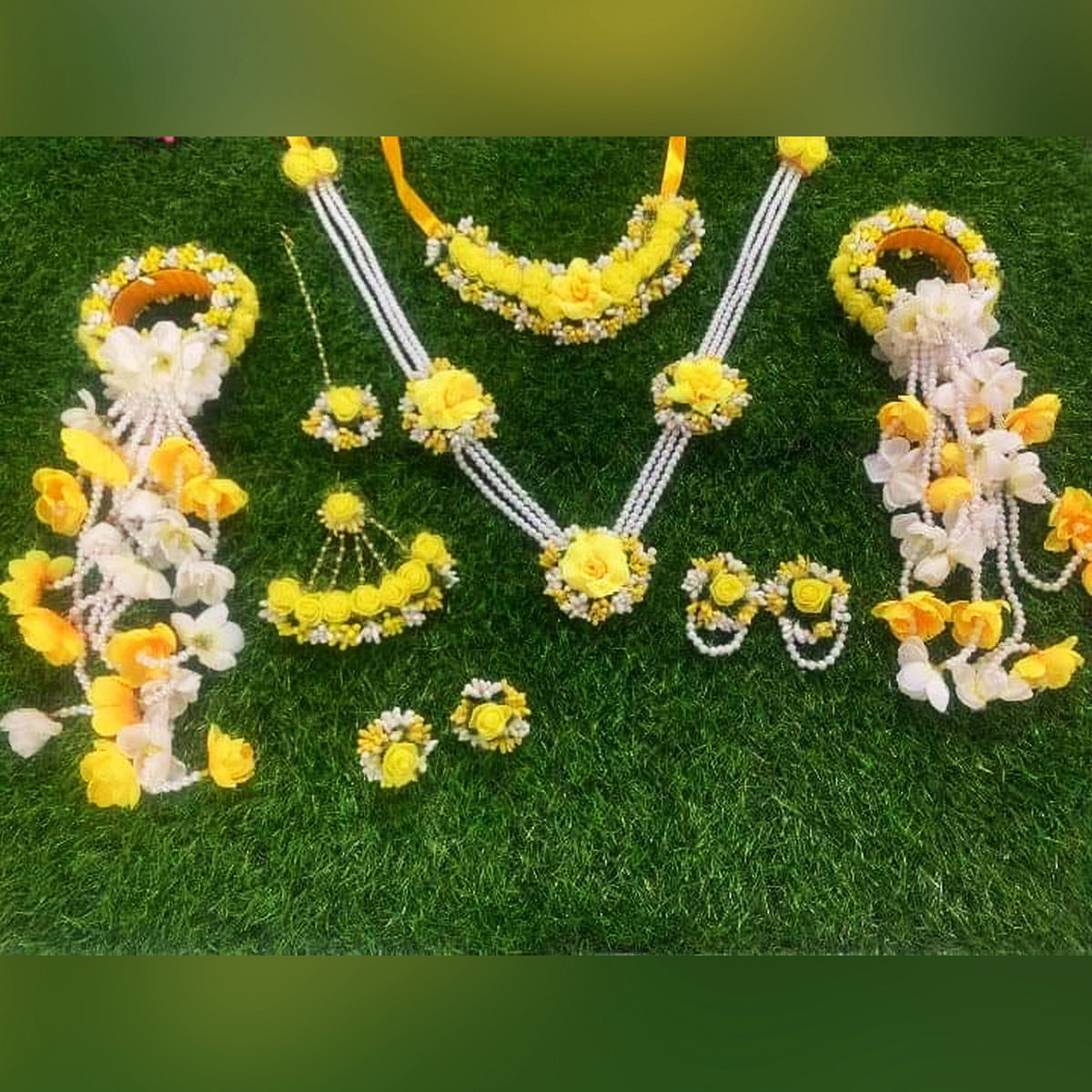 Artificial Flower Gorgeous Bridal Set