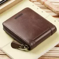 Round Chain Soft Quality Zipper Wallet For Men