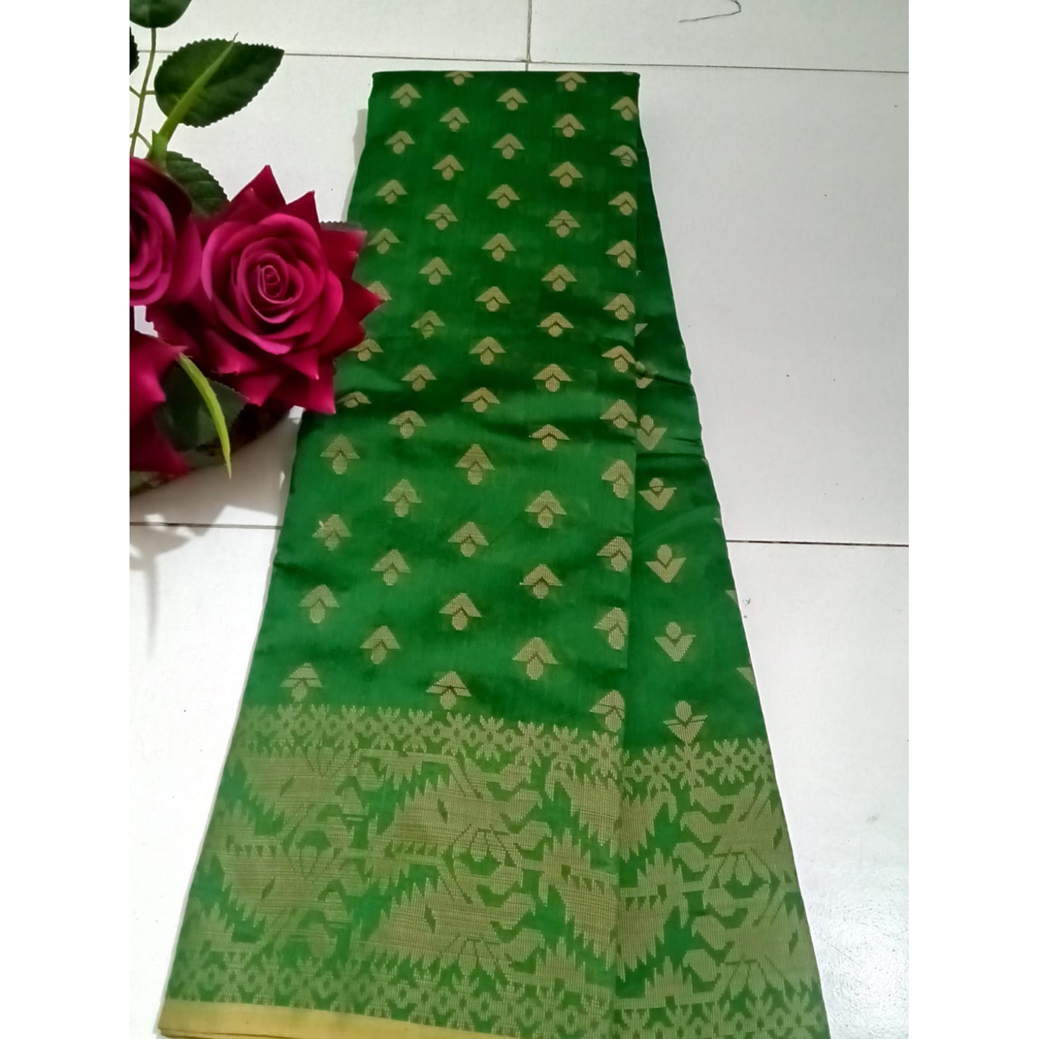 tangail half silk jamdani Saree for Women By Jamdani Gallery