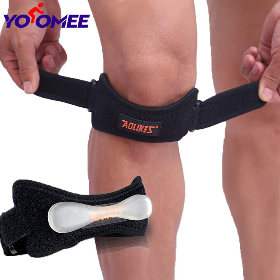 Outdoor Adjustable Sport Knee Wrap Protector Patella Tendon Support Brace Strap Band Pressurized Shin Guard Bone Belt Riding Mountaineering Knee Protector