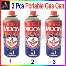 3 Pcs Moon Butane Gas Can for portable burner / Portable Gas Stove