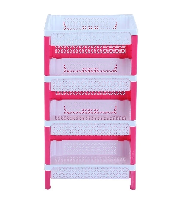 Lotus Fence Rack 4 Step - White & Deep Pink Brand: RFL Rack