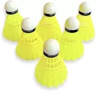 Plastic Batminton Cork 6Ps