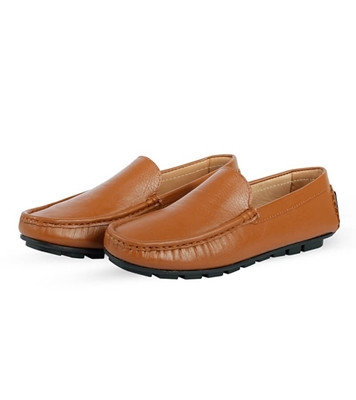 Men's Tan Color Leather Loafer