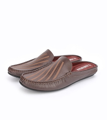 Men's Nobabee Moccasin Half Shoe Chocolate