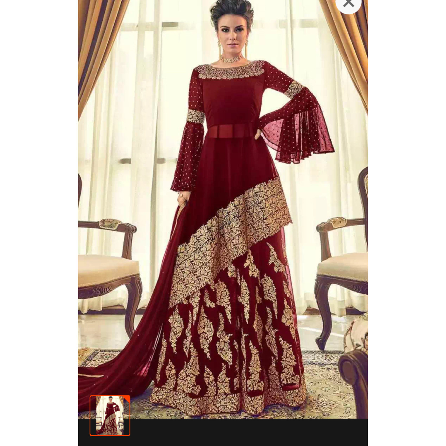 Indian Georgette Gown