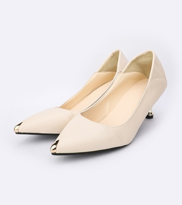 Women's High Heel Shoes Cream Brand: Paw foot ware