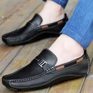 Leather slip moccasins loafers casual shoes for men driving By Eity Fashion BD