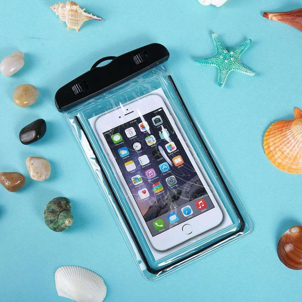 Waterproof Phone Pouch Drift Diving Swimming Bag Underwater Dry Bag Case Cover For Phone Water Sports Beach Pool Skiing 6 inch