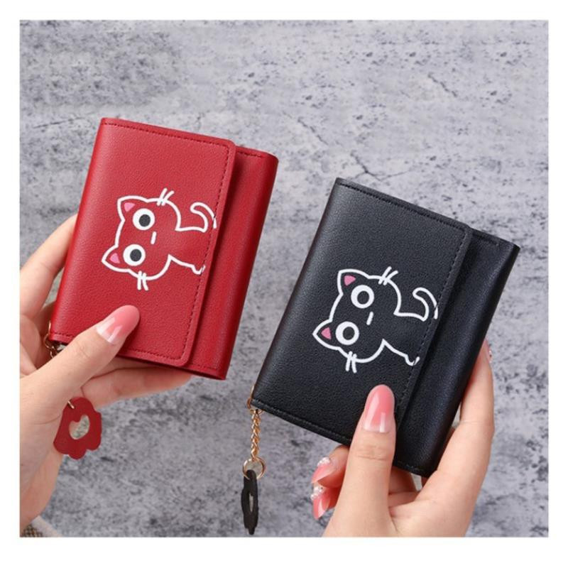 Women Wallet Cute CartoonShort Purse Wallet Leather Purse Girls Money Bag Card Holder Girls Wallet