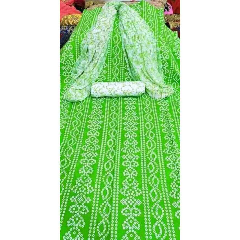 UnStitched Chundry Batik Three Piece For Woman