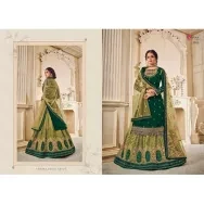 New Gorgeous Collection Green Color Georgette Embroidery Work Free Size Exclusive Designer - Salwar Kameez Suits For Women