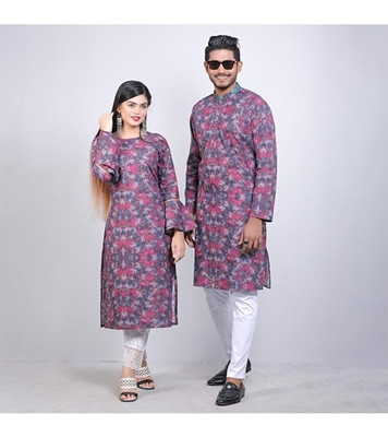 Men's & Women's Couple Panjabi & Kameez Combo